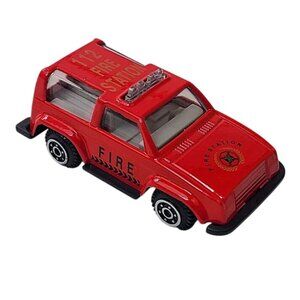 Red Fire Station 112 Mini Toy Truck Plastic Fire Rescue Vehicle